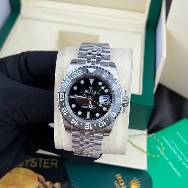 Rolex Siyah Spor Saat (Orijinal Kutulu)