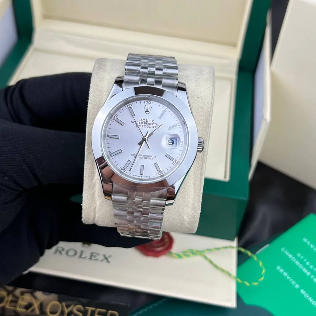Rolex Silver Saat (Orijinal Kutulu)