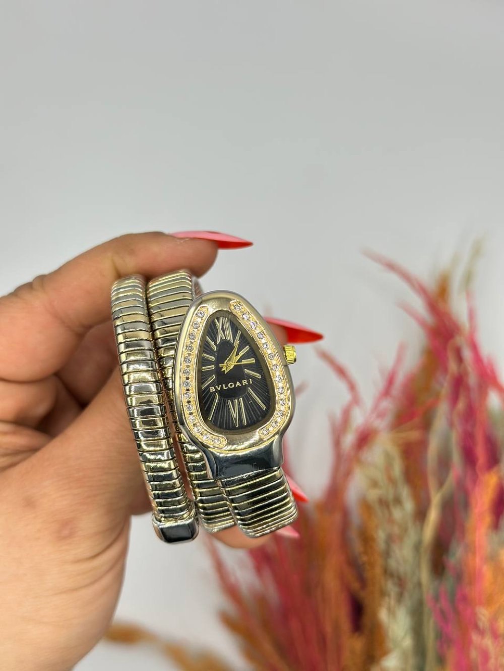 Bvlgari Serpenti Yılan Saat (Gold-Silver/Siyah)