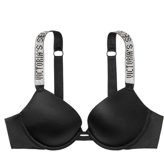 Victoria Secret Taşlı Push Up İç Çamaşırı (Siyah)