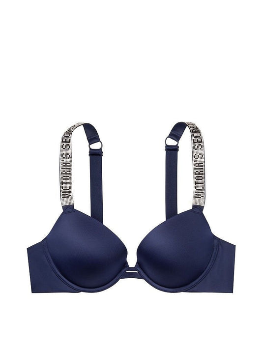 Victoria Secret Taşlı Push Up İç Çamaşırı (Lacivert)