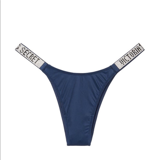 Victoria Secret Taşlı İç Çamaşırı (Lacivert)